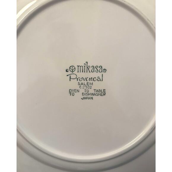 Vintage Mikasa 1970's Provencal Salem Round Platter # C2302 Floral Pattern Japan - Picture 4 of 4